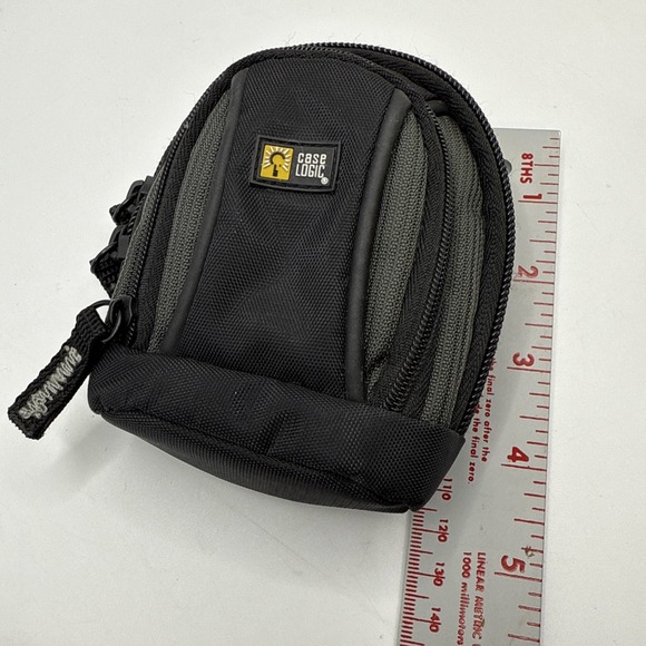 Case Logic Small Black Zip-Up Camera Case Soft Case ~ 3 Pocket Organization - Picture 5 of 6